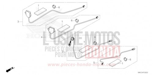 ENSEMBLE ANTENNE/JEU DE CORDONS GL1800BDM de 2021